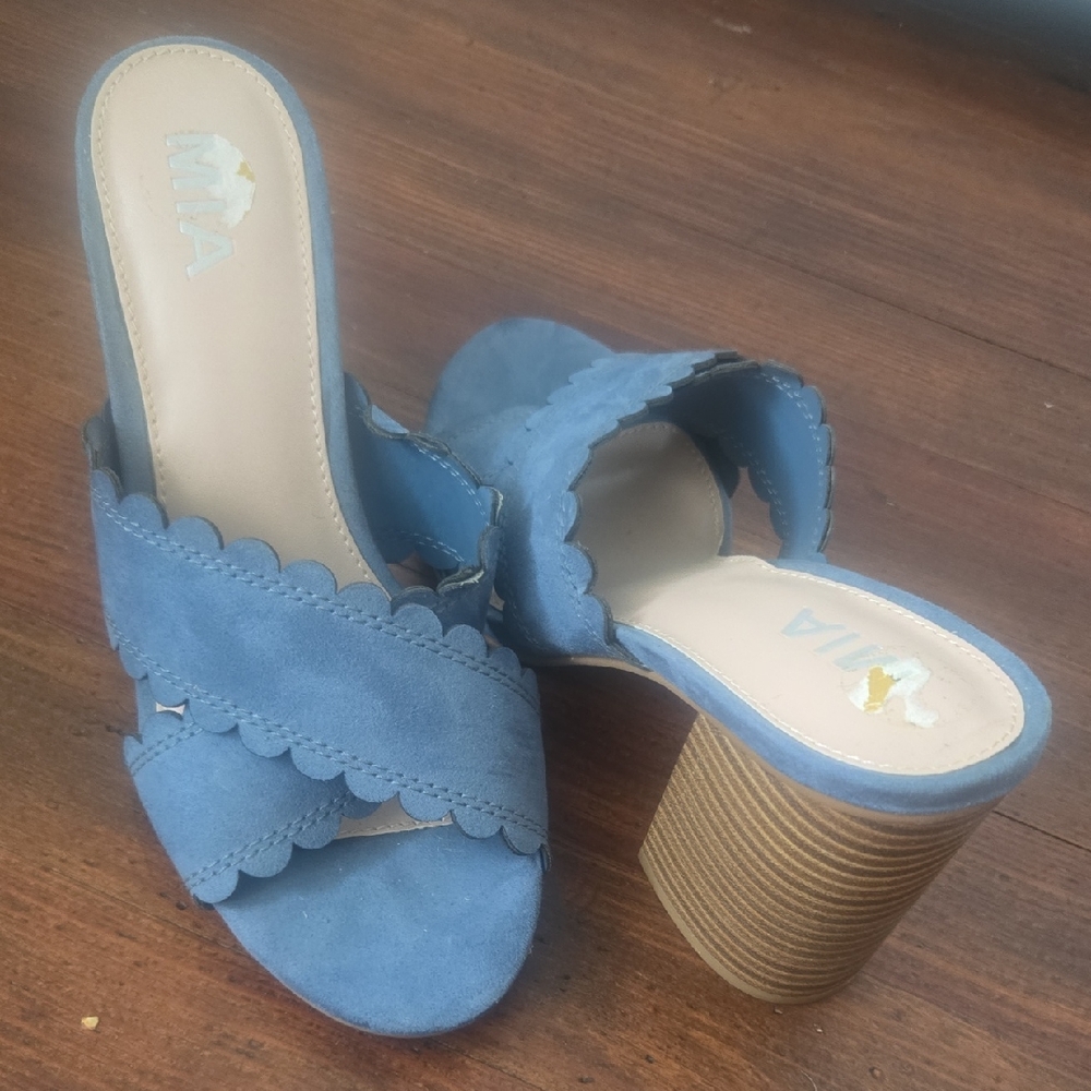 NEW MIA Blue Mules Stylish Comfort
